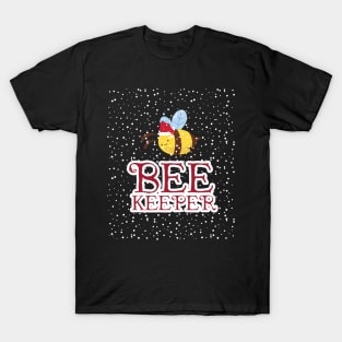 Bee Keeper Christmas Edition Bumble Bees Awareness T-Shirt